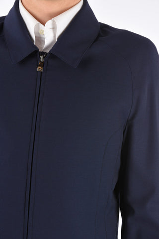 ID virgin wool full zip outerwear jacket