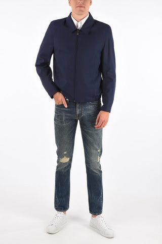 ID virgin wool full zip outerwear jacket