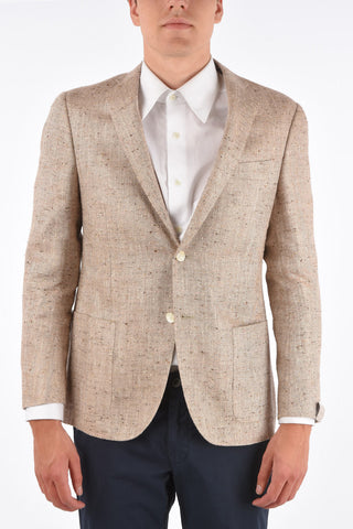 silk and flax ACADEMY SOFT side vents notch lapel 2-button blazer drop 7R