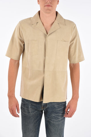 CC COLLECTION O.WEAR leather short sleeve SU.NA.IN shirt