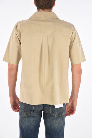 CC COLLECTION O.WEAR leather short sleeve SU.NA.IN shirt