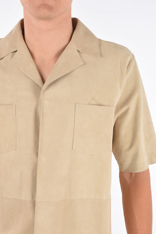 CC COLLECTION O.WEAR leather short sleeve SU.NA.IN shirt