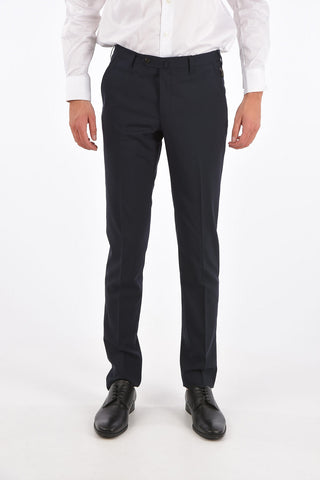 virgin wool ACADEMY belt loops trousers