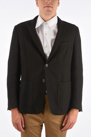 ID side vents notch lapel 2-button blazer