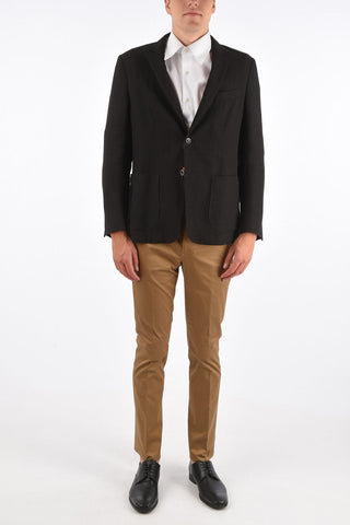 ID side vents notch lapel 2-button blazer