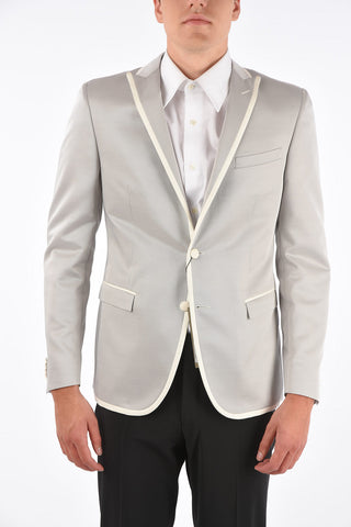 CC COLLECTION side vents peak lapel 2-button blazer drop 8R