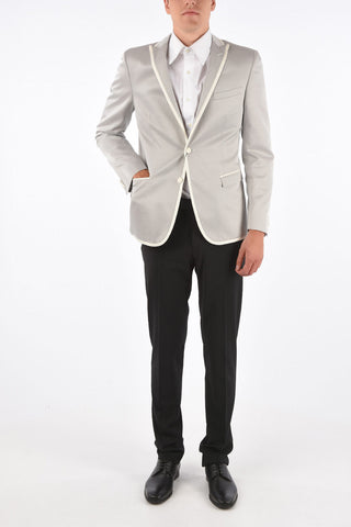 CC COLLECTION side vents peak lapel 2-button blazer drop 8R