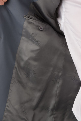 virgin wool side vents peak lapel 2-button double breasted suit drop 7R