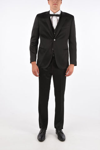 CC COLLECTION center vent peak lapel 3 piece waistcoat CERIM.RIGHT suit drop 7R