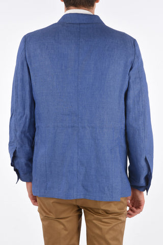 ID flax IDENTITY side vents peak lapel 3-button blazer drop 7R