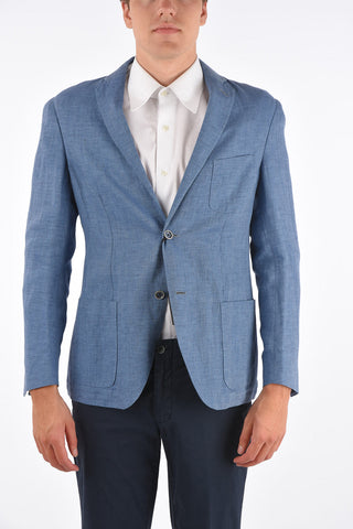 ID side vents notch lapel 2-button blazer drop 7R