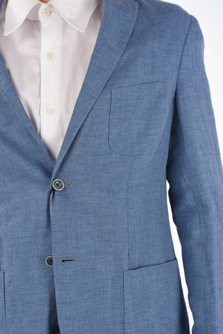ID side vents notch lapel 2-button blazer drop 7R