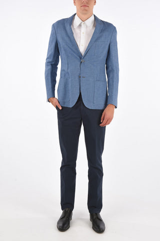 ID side vents notch lapel 2-button blazer drop 7R