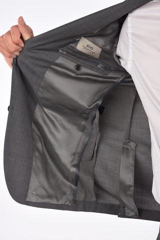 CC COLLECTION abito 2 bottoni RETAILORED drop 7R in lana vergine due spacchi revers classico