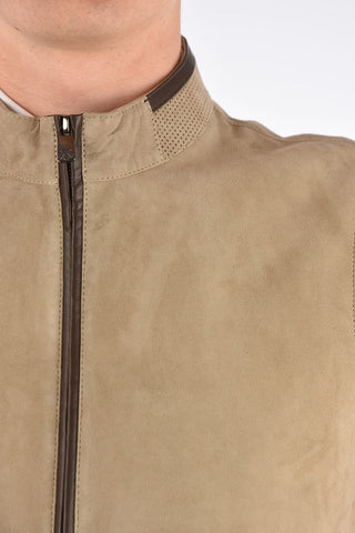 ID leather sleeveless outerwear jacket