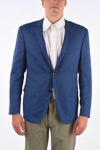 virgin wool GATE side vents notch lapel 2-button blazer drop 7R