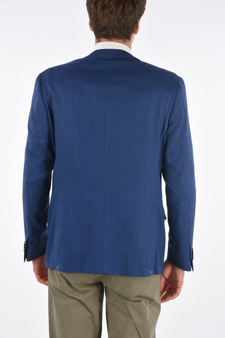 virgin wool GATE side vents notch lapel 2-button blazer drop 7R