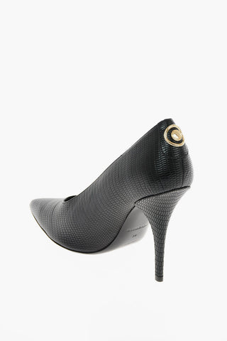 Décolleté EVA BUTTON in pelle 11 cm