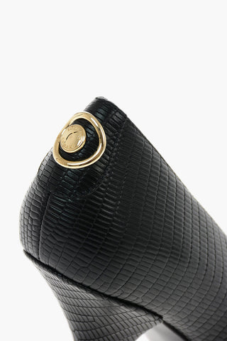 Décolleté EVA BUTTON in pelle 11 cm