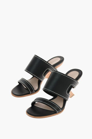 9 cm leather Mules