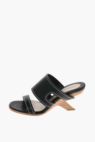 9 cm leather Mules