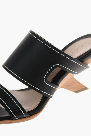 9 cm leather Mules