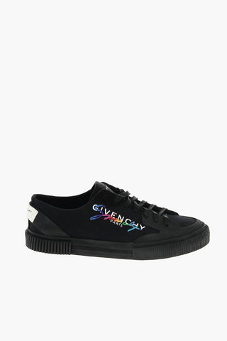 Sneakers con logo ricamato
