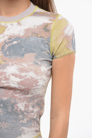 Cropped T-Shirt T-SKINZY With Tie-Dye Effect