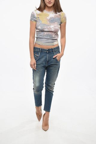 Cropped T-Shirt T-SKINZY With Tie-Dye Effect